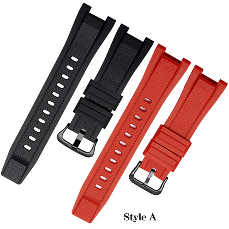 Rubber Watchband for Casio G-SHOCK GST Series GST-B100/S110/210/W300/400G Waterproof Silicone Bracelet Men Straps Accessories