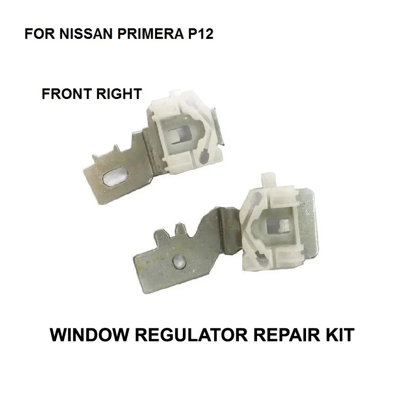 Window Regulator Repair Kit For Nissan Primera P12 Front Right Side 2002 - 2007