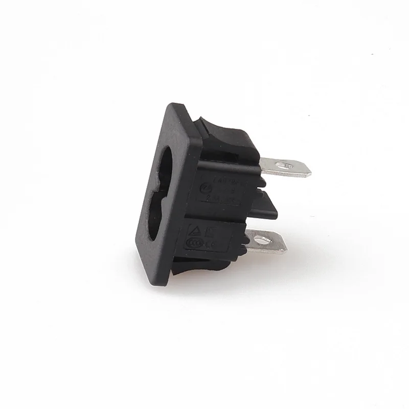 LZ-8-6S9 IEC C8 2Pin AC Power Socket Industrial Plug Electrical Socket Holder
