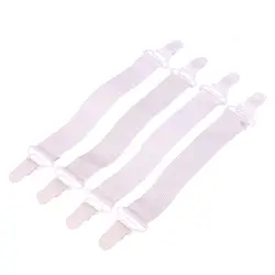 4 Pcs Non-slip Elastic Band Bed Sheet Mattress Cover Blankets Home Grippers Holder Fasteners Clip DIY Sewing Bedroom Supplies