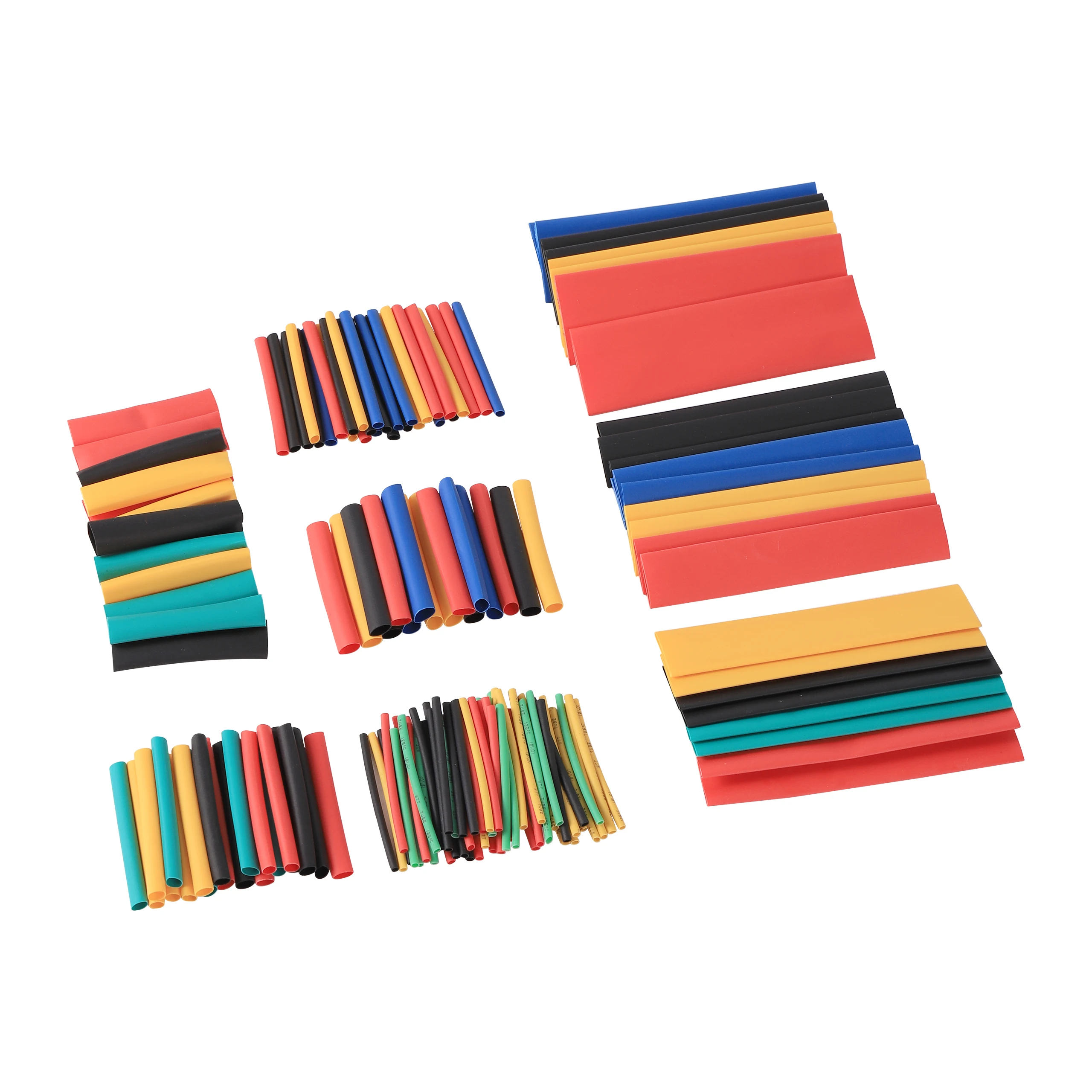 164 Pcs Thermoresistant tube heat shrink wrapping kit flame retardant heat shrinkable tube multi-color environmental protection