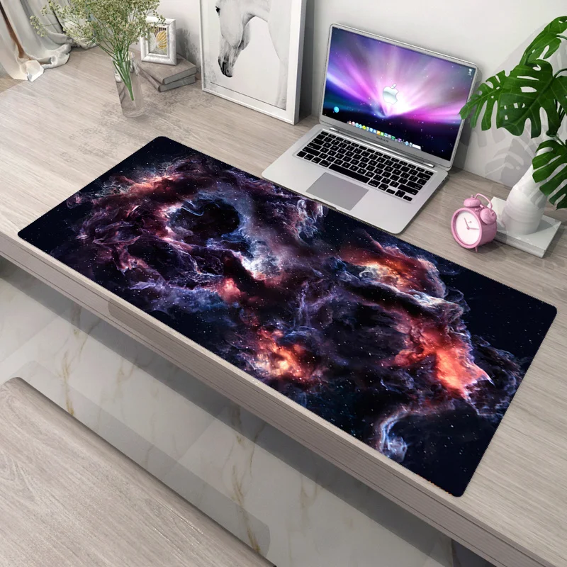 Mousepad casa xxl novo grande tapete do rato mousepads céu estrelado escritório portátil tapete macio anti-deslizamento desktop mouse pad