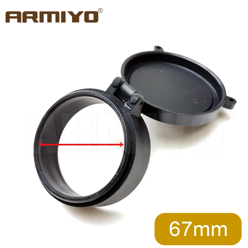 Armiyo 25.4-69 مللي متر ضياء نطاق غطاء للعدسات الوجه حتى الربيع السريع حماية تلسكوب غطاء الهدف عدسة غطاء ملحق #5