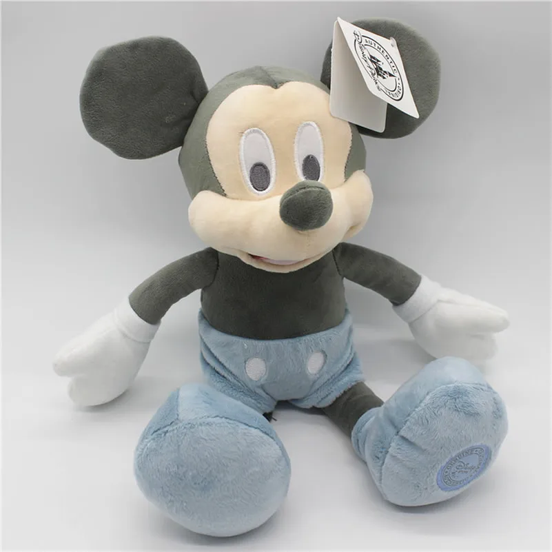 35cm Disney Classic Retro Mickey Mouse And Minnie Mouse Plush Toys Stuffed Soft Doll For Children Birthday Gift