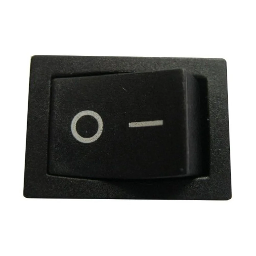 5 pçs/lote botão de pressão preto mini interruptor 6a-10a 250v KCD1-101 2pin snap-in ligar/desligar interruptor de balancim 21*15mm