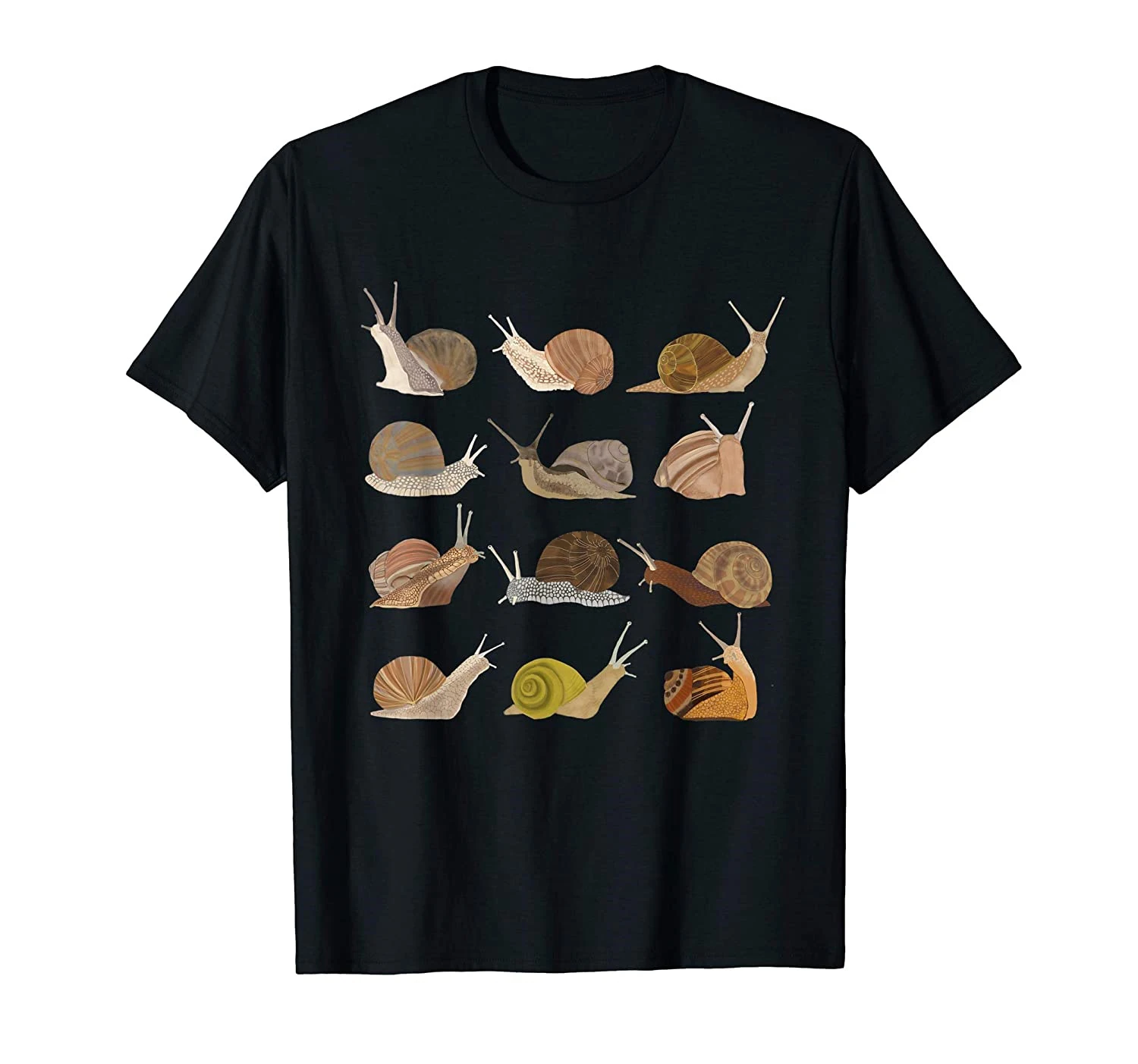 Snail T-Shirt Men Cotton Tees Tshirt Harajuku Streetwear