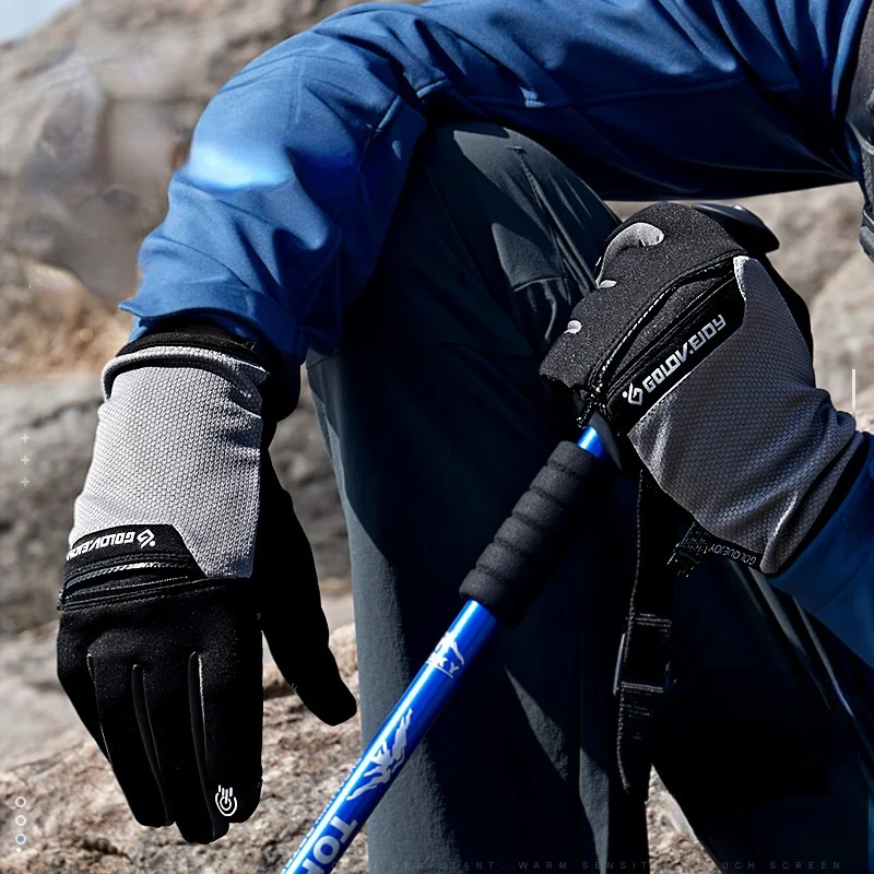 Youpin Winter Handschuhe Herren Touchscreen Wasserdicht Winddicht Skifahren Kalten Handschuh Warme Lange Handgelenk Outdoor-sportarten Reiten Zipper Handschuh