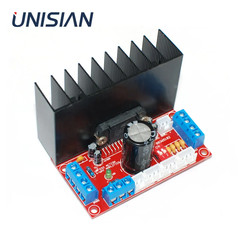 UNISIAN TDA7388 4.0 channels Car Audio amplifier board 4X40W HIFI Digital TDA7388 four channels Amplfier For Home theater syster