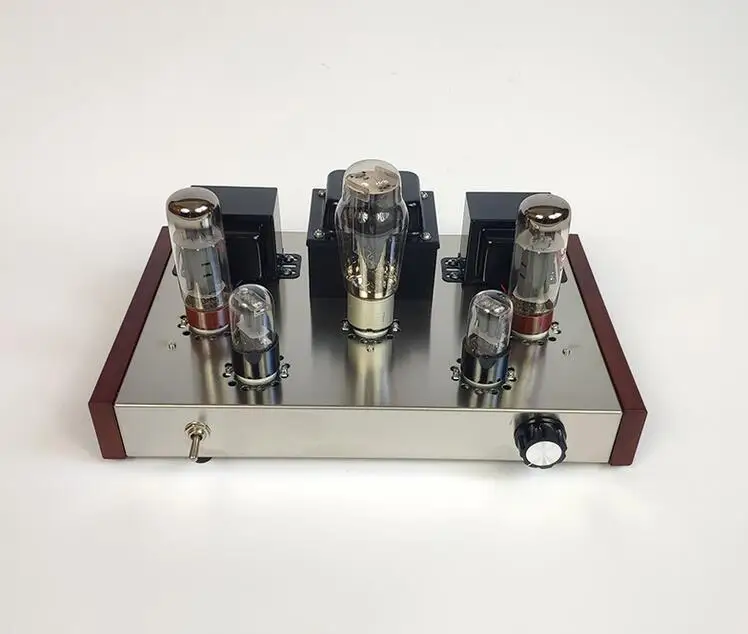 6h9c el34-b tube amplifier, 13w + 13w single-ended class A amplifier, fast transient response, large dynamic range