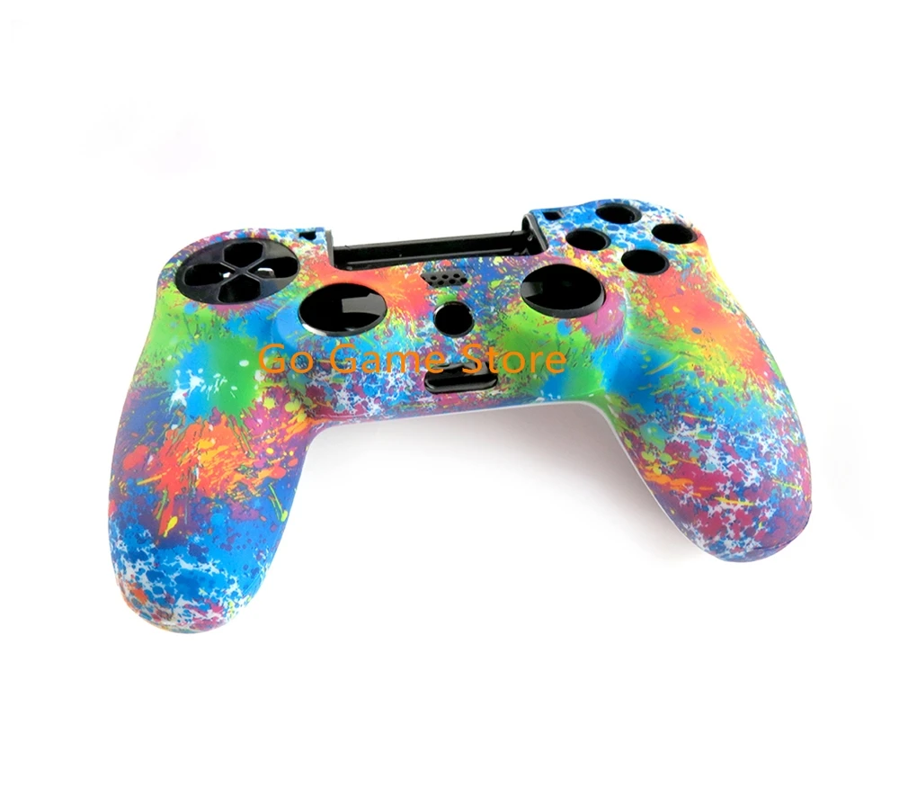 1 PC สําหรับ Ps4 Slim Pro ซิลิโคนป้องกันผิวกรณีตัวควบคุม 4 จอยสติ๊ก Gamepad
