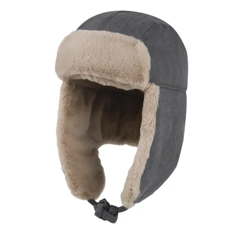 Connectyle New ChunkyTrapper Herren Damen Winter Russische Mütze Dicker Plüsch Gefüttert Warme Ohrenklappe Winddicht Schnee Ski Uschanka Mütze