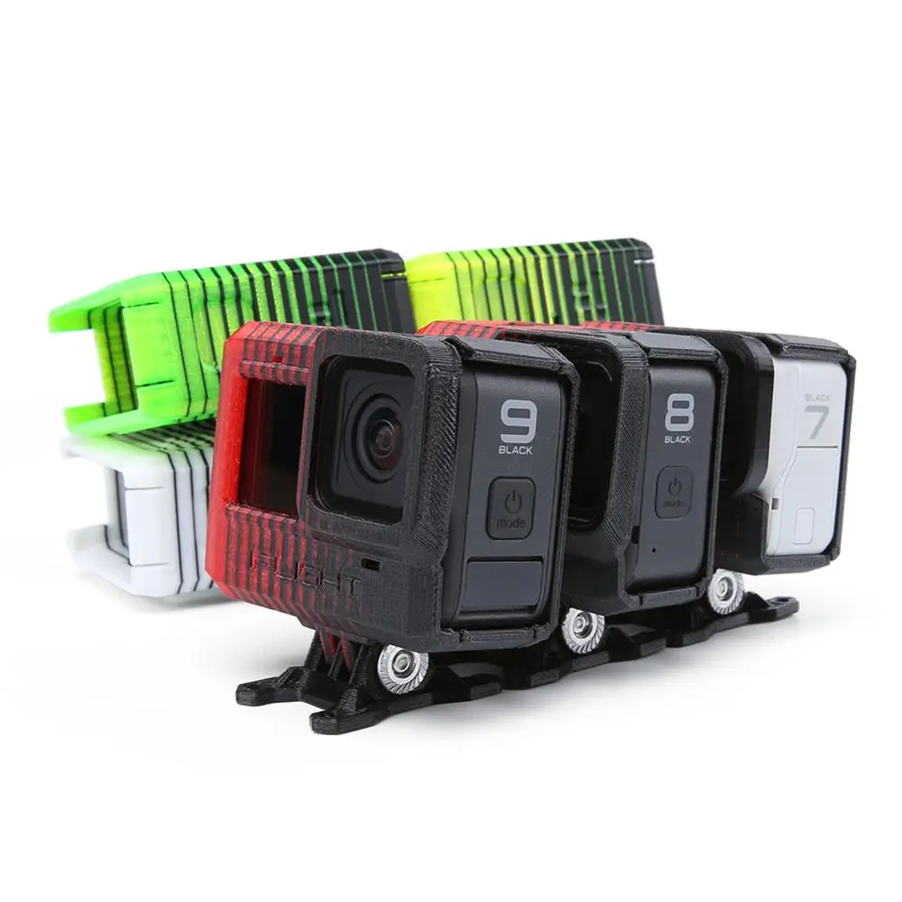 IFlight supporto per videocamera GoPro Hero 5/6/7/8 ad angolo regolabile in TPU stampato in 3D (0 ~ 40 °) per FPV