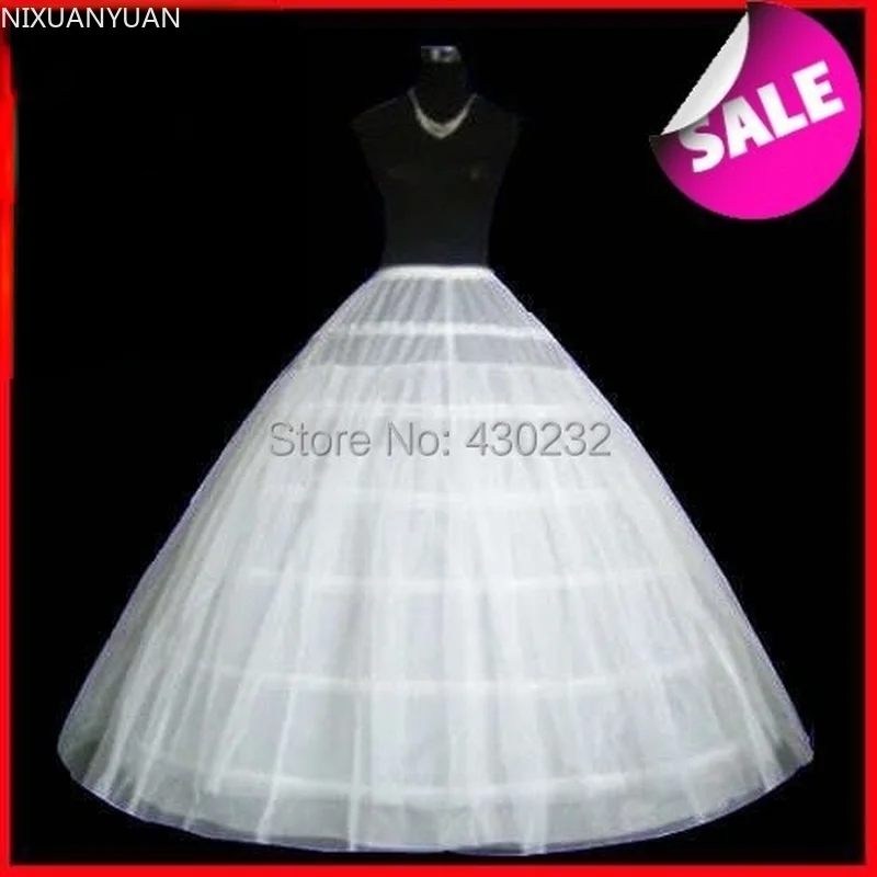 Heißer Verkauf Petticoat Einzigartiges Design Weiß 6 Hoops Ballkleid Braut Brautkleid Petticoat Krinoline Schlupf Hochzeit Zubehör