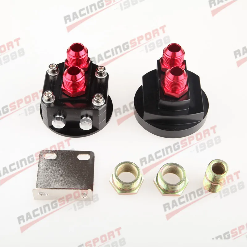 Oil Filter Relocation Male Fitting Adapter Kit 3/4\