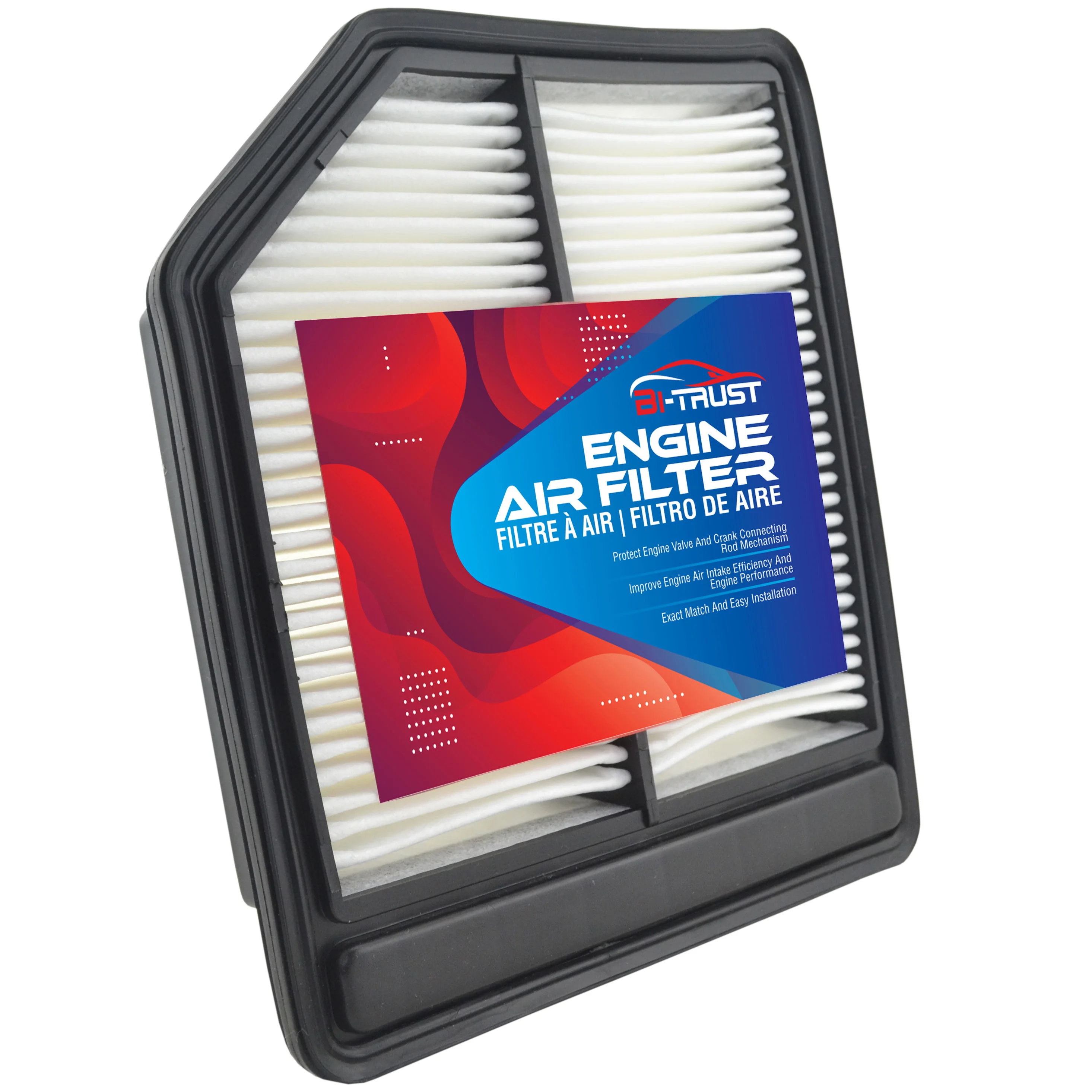 

Bi-Trust Replacement Engine Air Filter for 2006-2011 Honda Civic L4 1.8L/2013-2015 Honda Civic Gas Only CA10165,17220-RNA-A00