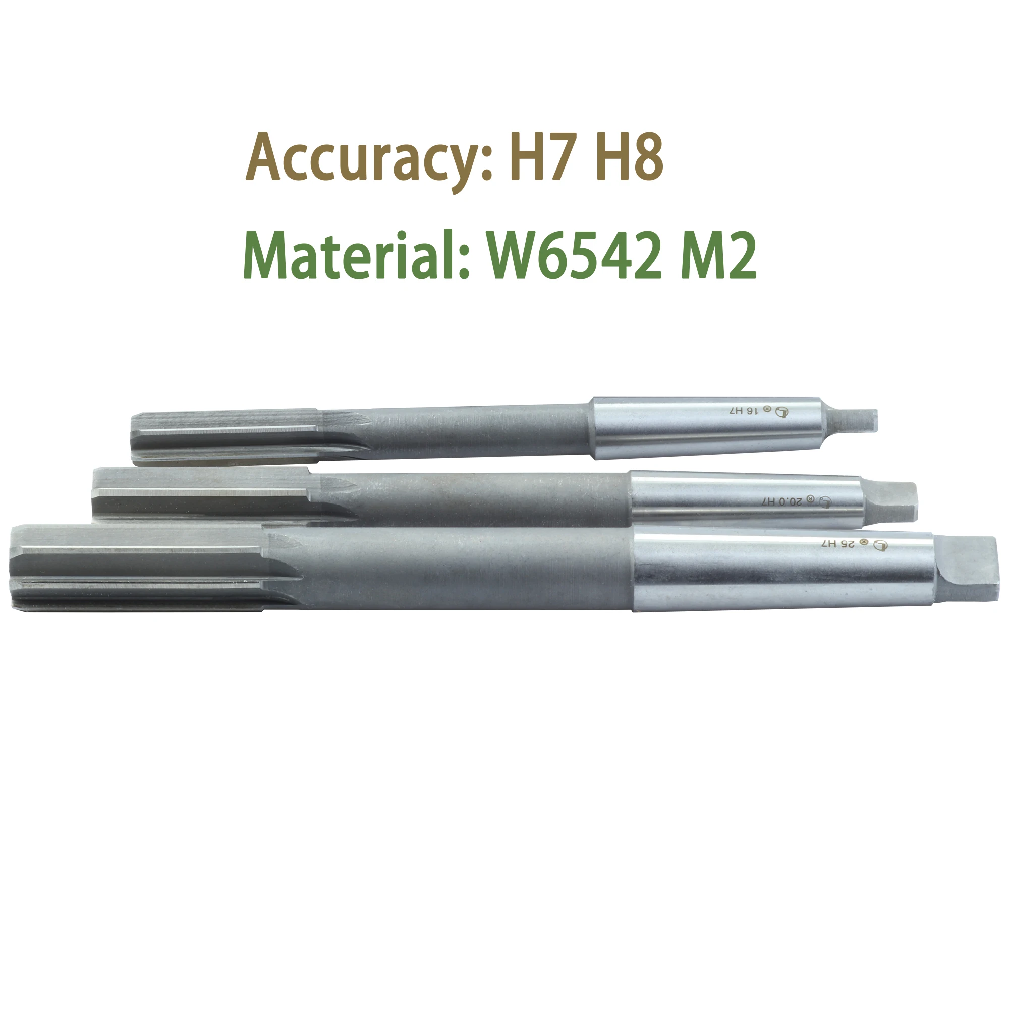 Alesatore per flauto dritto con codolo conico in acciaio ad alta velocità HSS H7 H8 D4 Diametro di taglio 5.5MM-70MM Alesatore per macchina