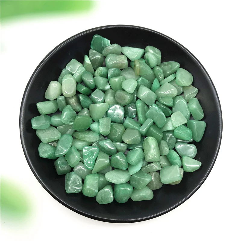 3 Sizes 50g Natural Green Aventurine Quartz Crystal Gravel Stones No Hole DIY Necklace Materials Decor Natural Quartz Crystals