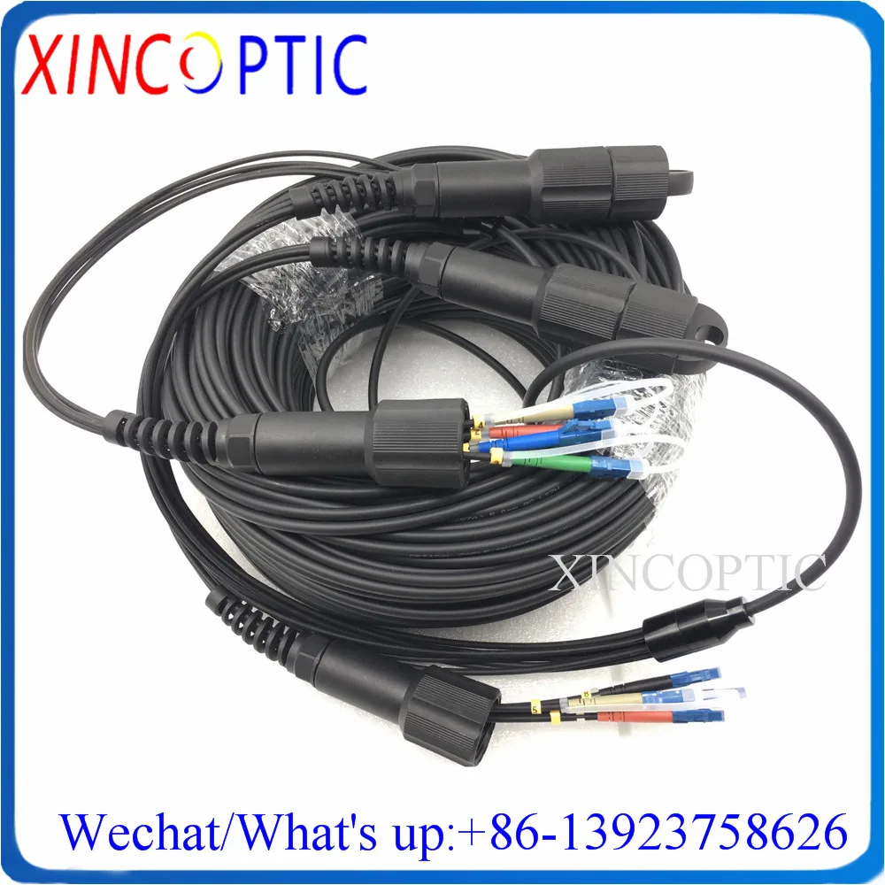 

70M 8C,SMF,9/125,G657A,8Cores PDLCUPC-LC/SC/FC/ST LSZH/TPU 8Fiber Mode Armored Fiber Optical Patch Cord PDLC Black Cable Jumper