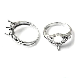Beadsnice ID27352 Diy 925 sterling silver rings wholesale top quality Semi Mount ring settings without stones for designer