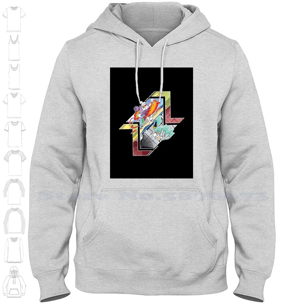 Gotta Glitch Fast Long Sleeve Hoodie Sweatshirt Silver Blaze Speedrun Video Game The Hedgehog