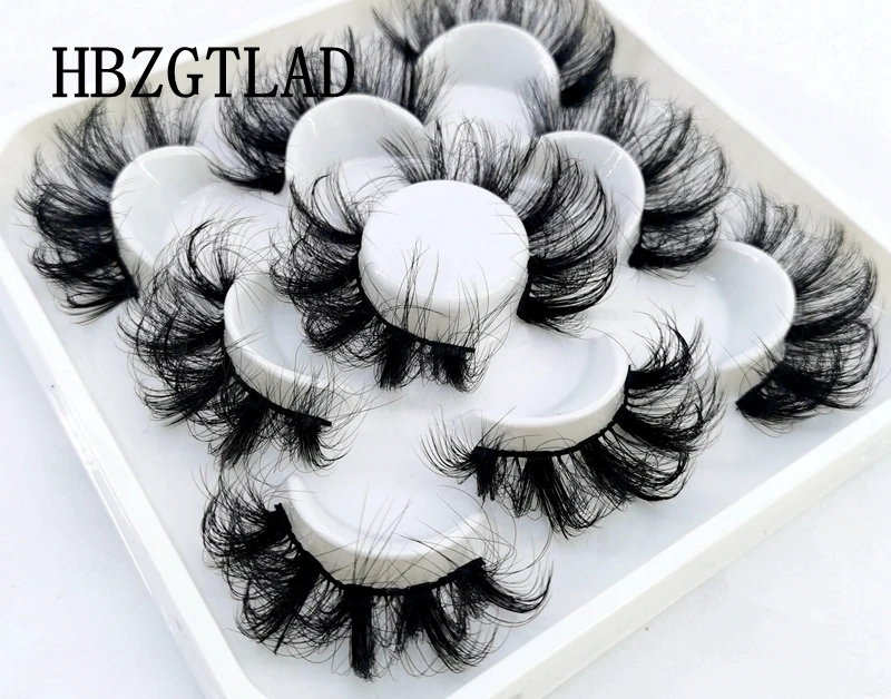 HBZGTLAD 5 Pairs natural false eyelashes fake lashes long makeup 3d mink lashes eyelash extension mink eyelashes for beauty