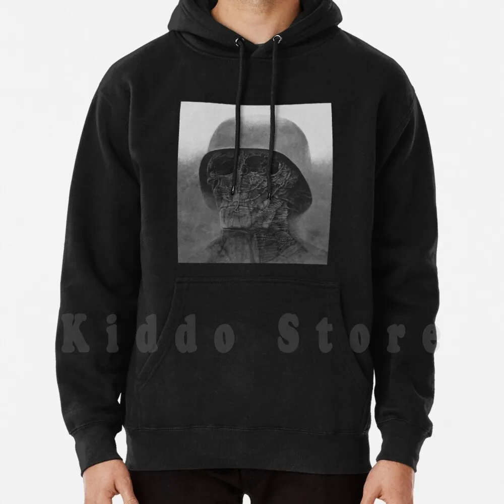 Untitled ( Soldier V2 ) , By Polish Painter Zdzis ? Aw Beksiński. Hoodies Long Sleeve Zdzislaw Beksinski