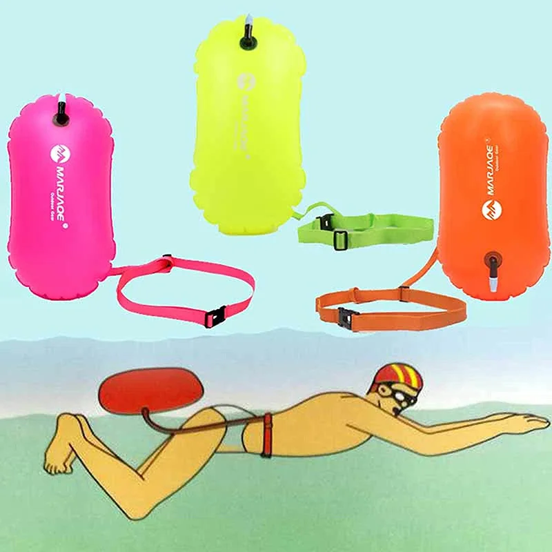 Single Airbag Thickened Swimming Package PVC Lifebuoy Buoy Prevent Drowning Inflatable Floating Ball Buoy Air Drying Bag Safety