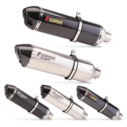 Modified Universal Slip-on Motorcycle Exhaust Tmax 500 530 560 AK550 GSX1300R X-ADV750 Carbon Escape Moto Pipe Manifold Muffler