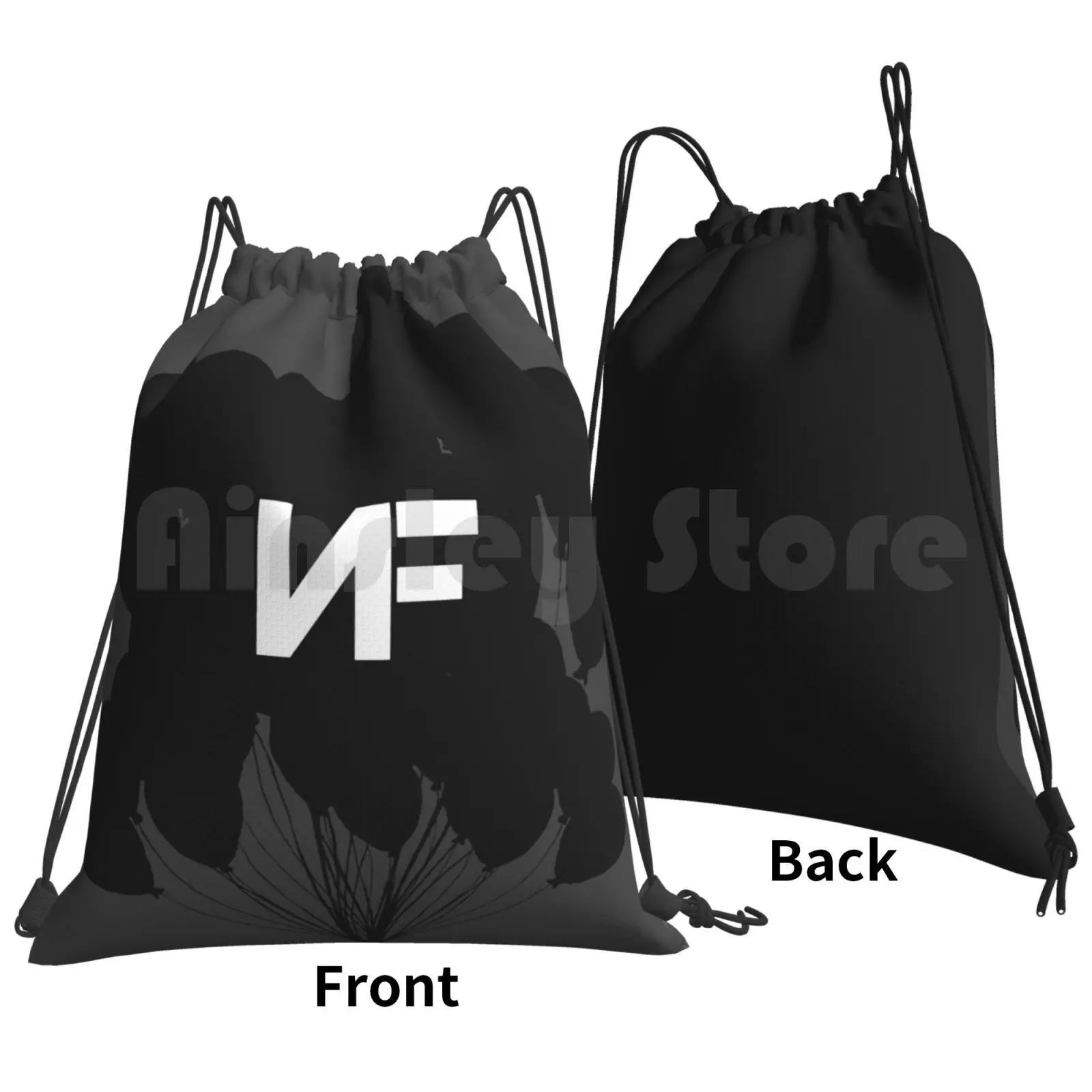 Nf Balloons Backpack Drawstring Bags Gym Bag Waterproof The Search Nf Nate Feuerstein Nathan Feuerstein Rap Rapper Nf Rap