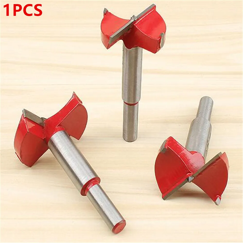 Woodworking Hole Drill Bit Round Hole Hinge Lengthened Connecting Rod Drill Reaming Hole Punch Set Carpentry Tools