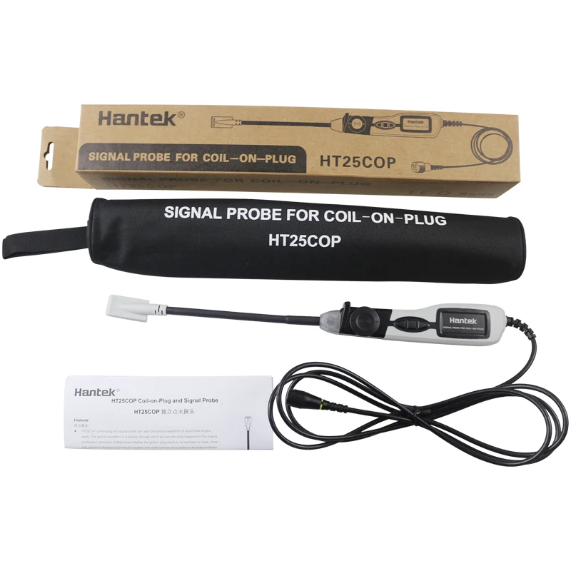 Hantek HT25COP Ignition waveform of automobile engine  with oscilloscope Coil-on-Plug and Signal Probe HT25CO