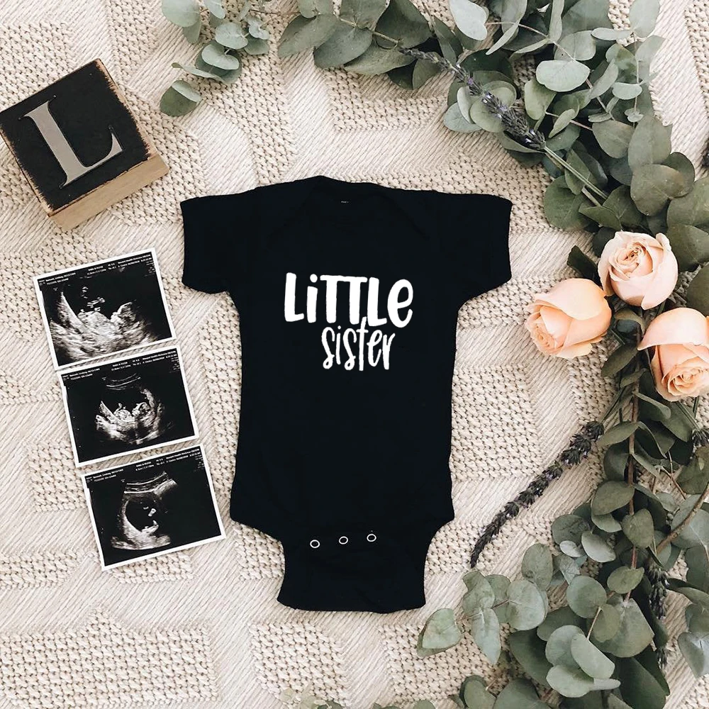 Pregnancy Announcement Shirt for Kids Baby Reveal Ideas Family Baby Announcement Siblings Matching Hospital Outfit Siblings