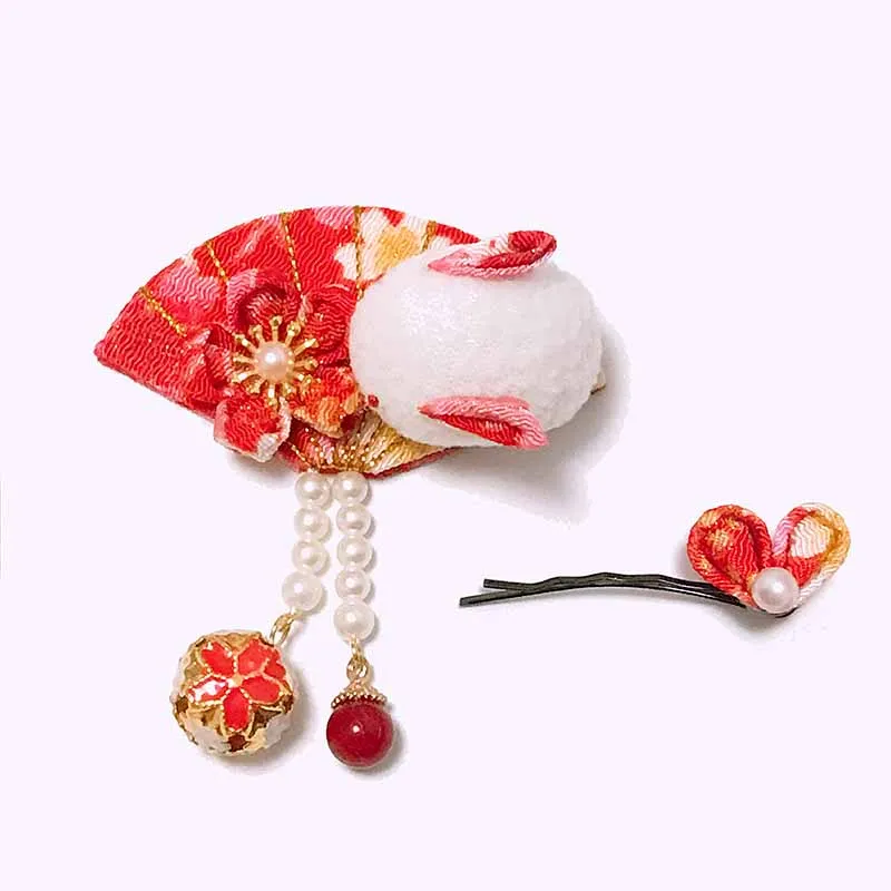 The Original manual Japanese cherry blossoms hanging piece of hairpin kimonos hanfu feng tire hai