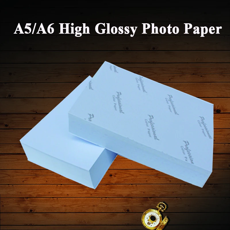 A5 A6 100 sheets High Glossy Photo Paper Cast Coated Printing Photographic paper for inkjet printer 180g 200g 230g