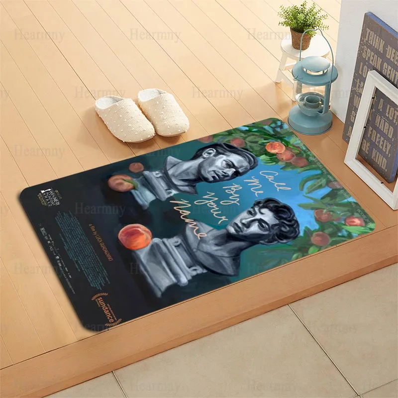 Call Me by Your Name Doormat Outdoor Floor Mat Home Creative Mat Super Soft Absorbent Bathroom Door Entrance Mat 50x80cm 0512