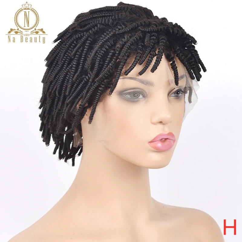 Afro Kinky Curly Wig Fine Lace Human Hair Wigs With Bangs Preplucked 13x4 Lace Front Wig For Black Women Remy Hair Na Beauty 180