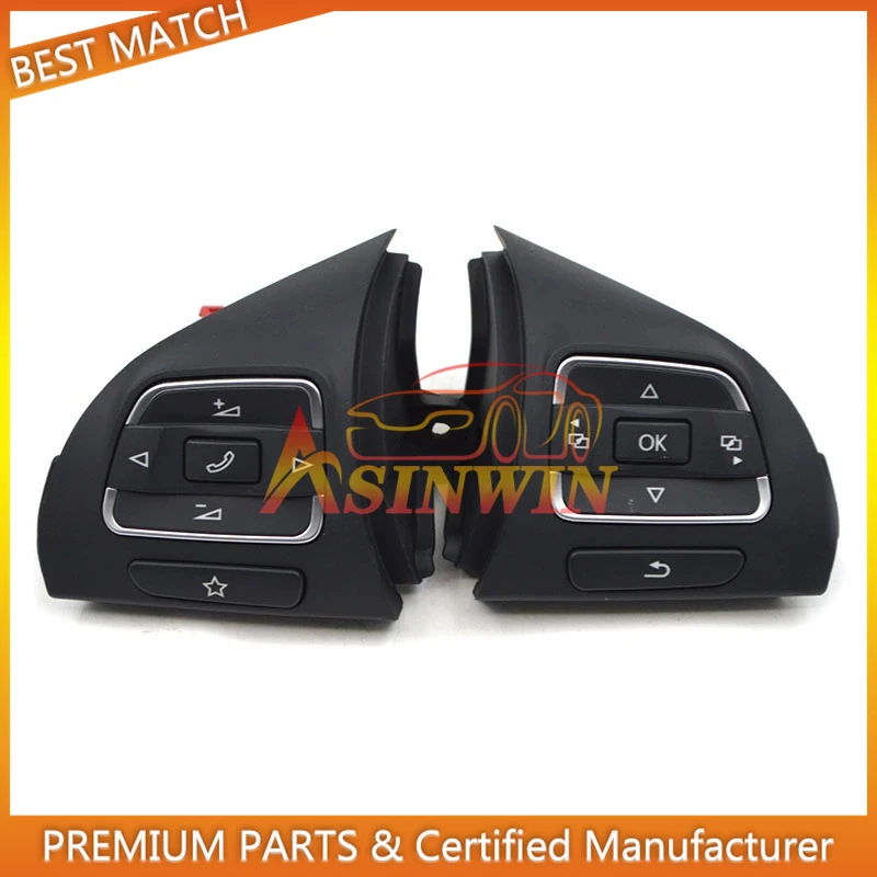 5C0-959-537-A 5C0959537A High Quality Left&Right Side MF Steering Wheel Control Button Fits For VW Jetta Golf MK6 MKVI