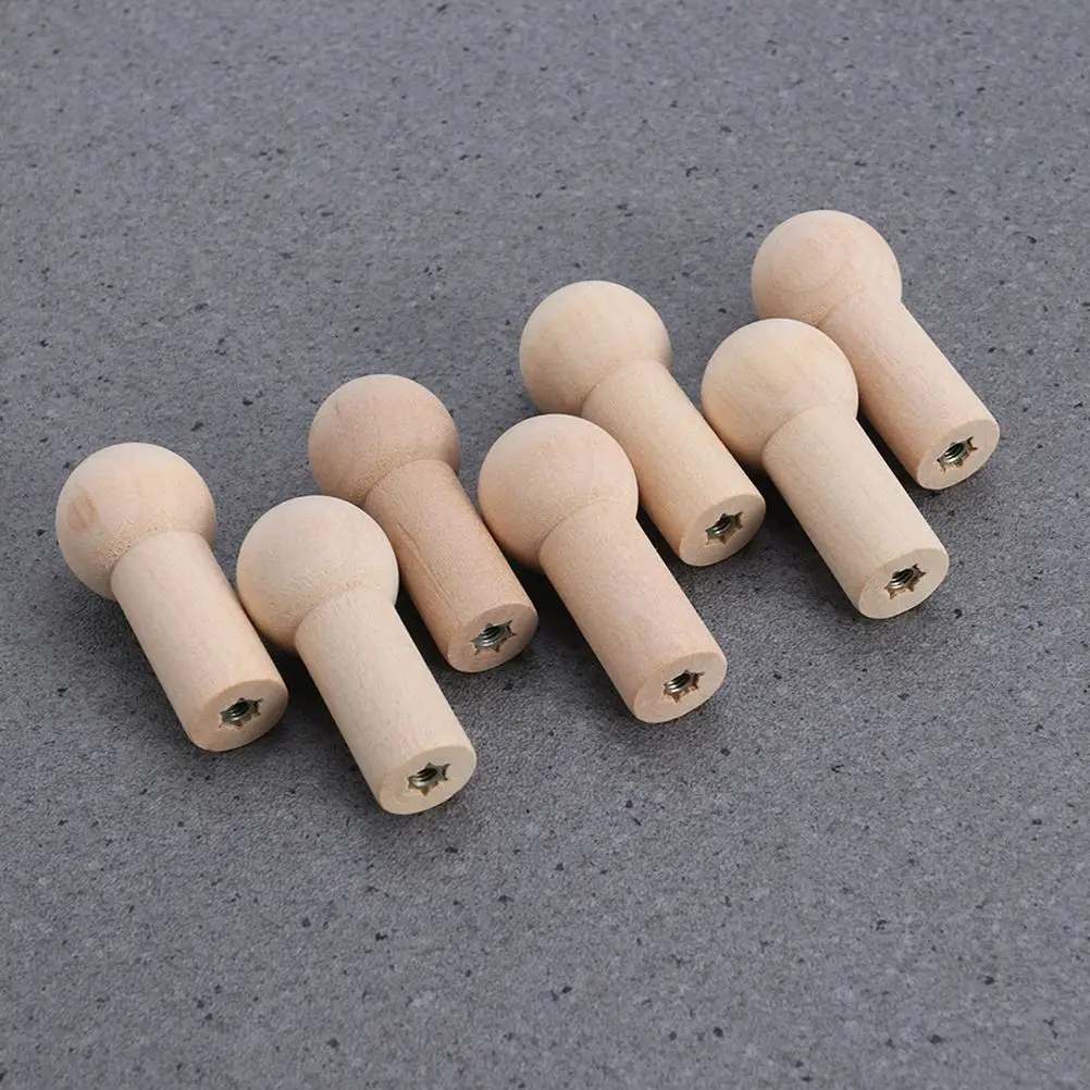 Wall Wooden Wood Hooks Pegs Hanger Peg Coat Hanging Hook Shaker Hat Mounted Rack Clothes Hangers Natural Mini Decorative