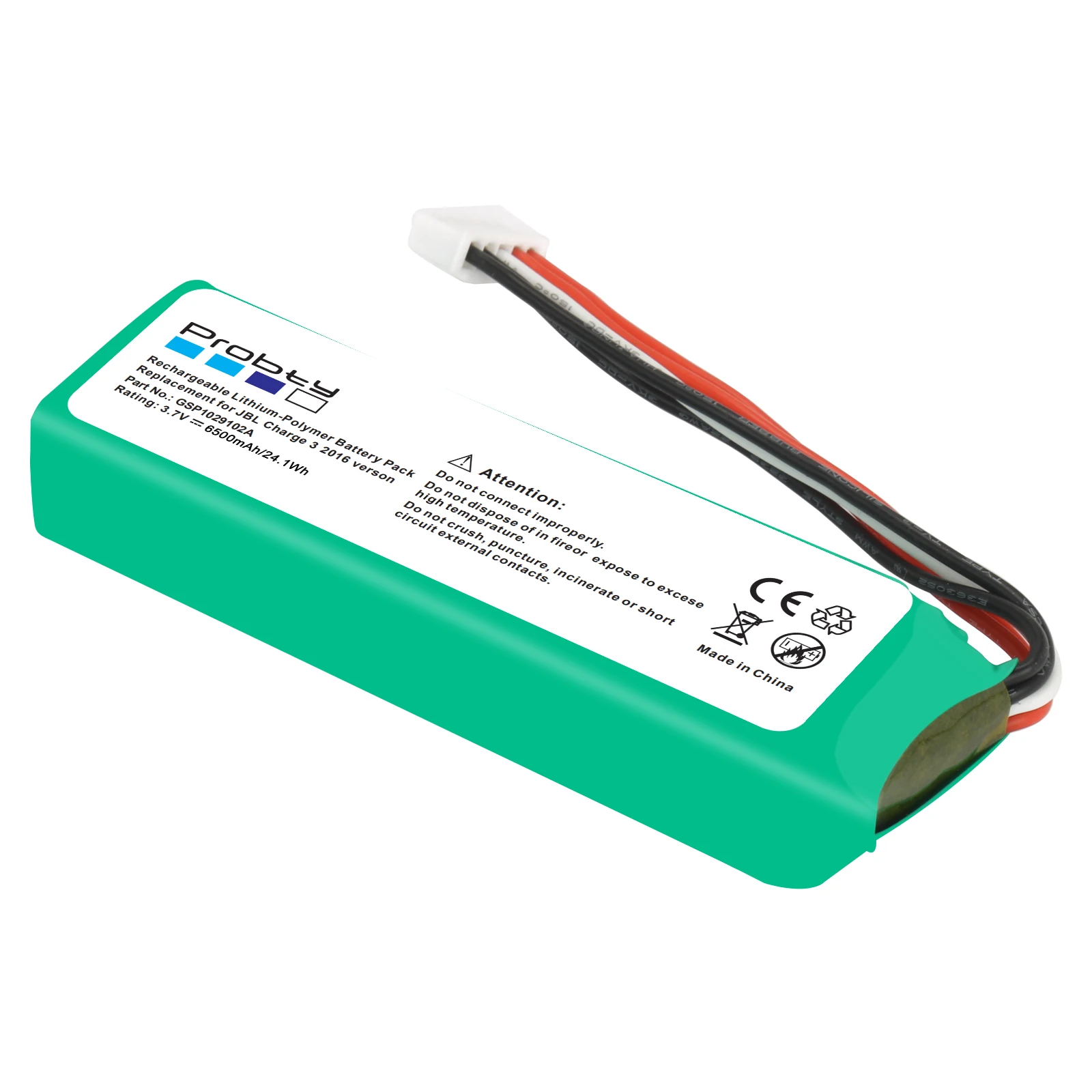 Oryginalna Probty dla JBL Charge 3 6500mAh Bateria Bateria GSP1029102A