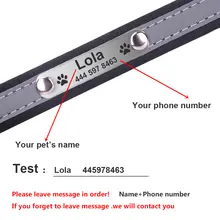 Personalized Dog Collar Leather #3