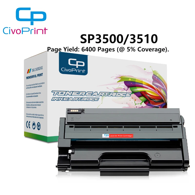 

civoprint high quality 6.4k pages SP3500 SP3510 Toner Cartridges For Ricoh SP3500N SP3510DN