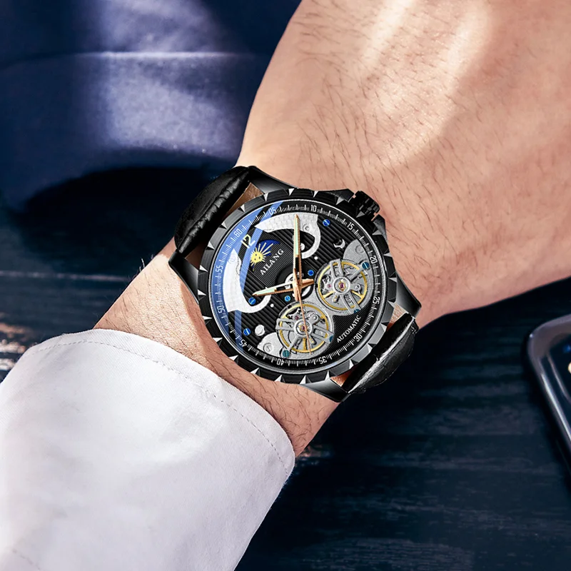 AILANG 2019 New Genuine Watch Men's Mechanical Watch Automatic Business Waterproof Men's Watch Tide Reloj Hombres