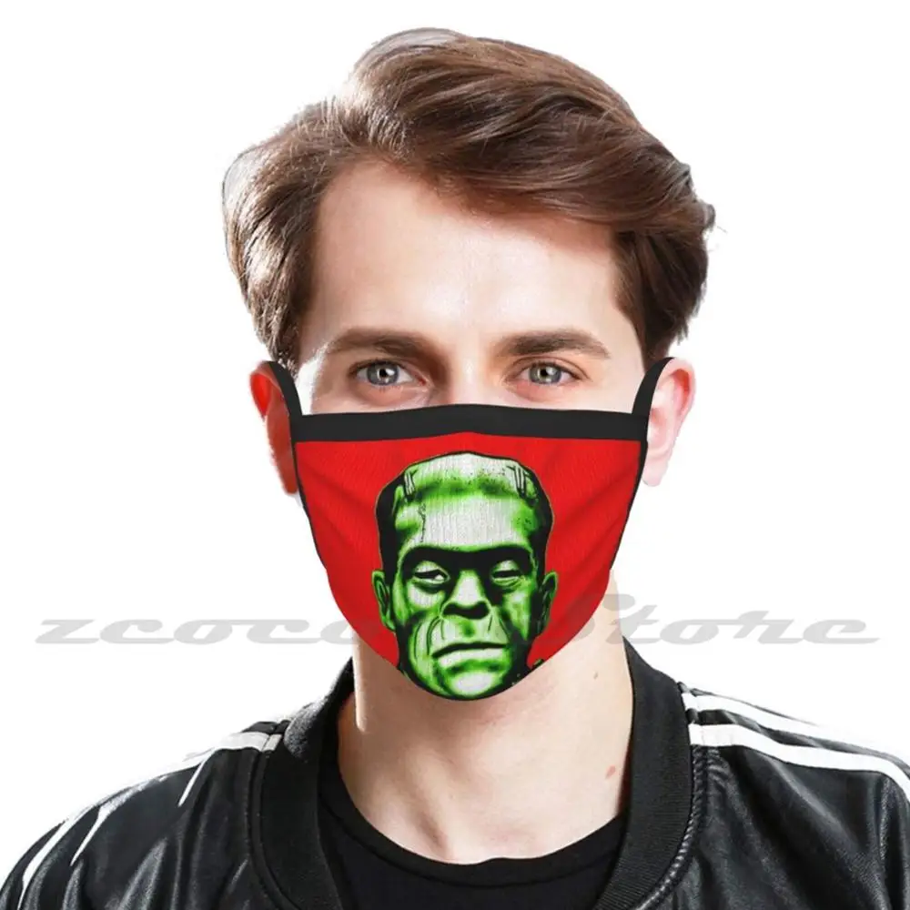 Monster Mask Adult Child Washable Pm2.5 Filter Logo Creativity Frankenstein Monster Classic Movies Monstermovies Popular