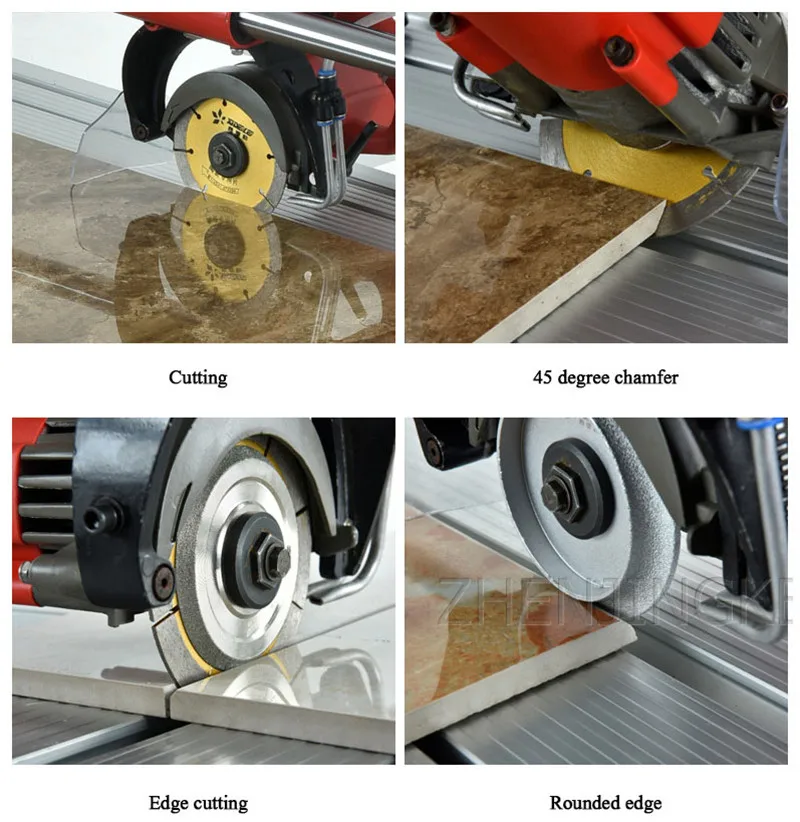 Fully Automatic Cutting Machine Desktop Ceramic Tile Stone Multifunction Electric Tool 220V Dry Cut Wet Cut 800/1000/1200/1800MM