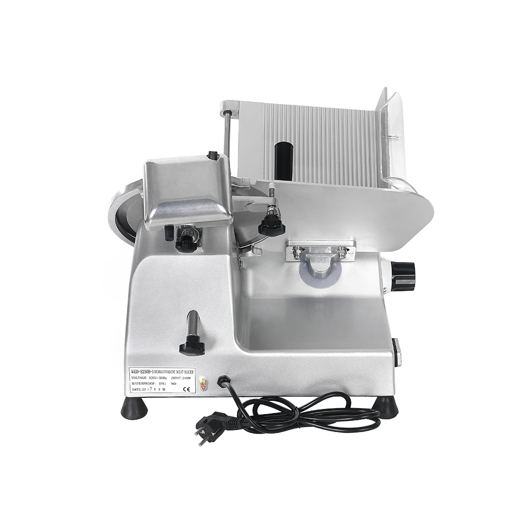 ITOP Lamb Slicer Electric Meat Slicer Commercial Ham Meat Cutter Semi-automatic Frozen Meat Cutting Machine 250SE-10\