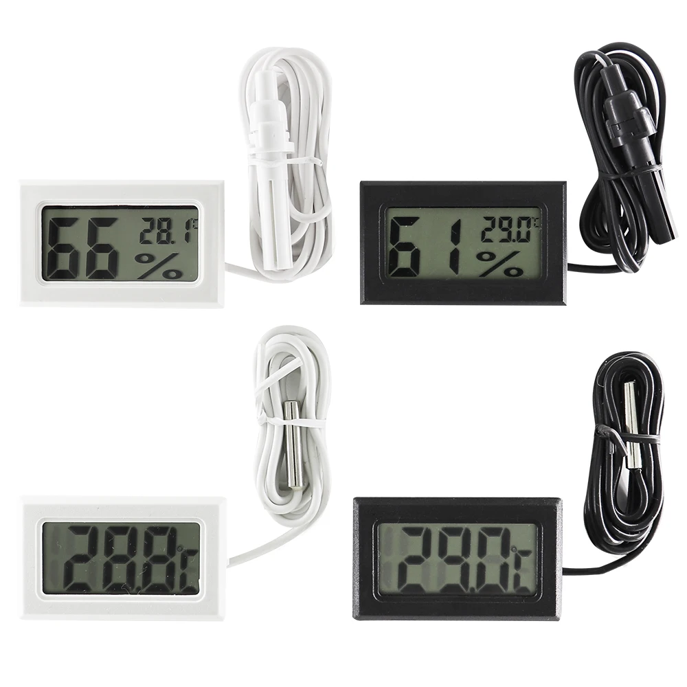Mini الرقمية LCD داخلي مريحة استشعار درجة الحرارة مقياس الرطوبة ميزان الحرارة مقياس الرطوبة
