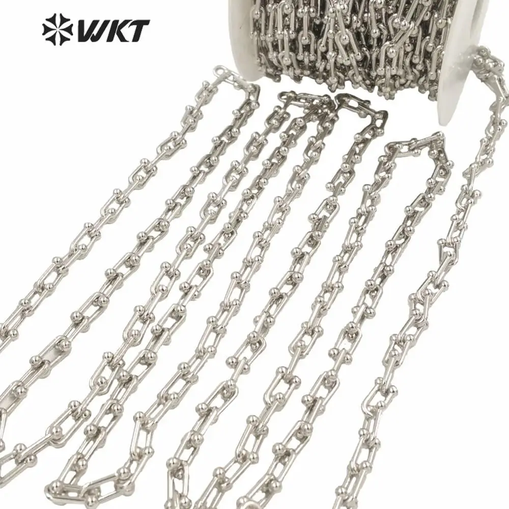 Imagem -04 - Preço de Fábrica Faça Você Mesmo Jóias Grande Punk para Colar Moda Cor do Ouro Grande Chunky Escalada Buckle Chain Link Jóias Bc148