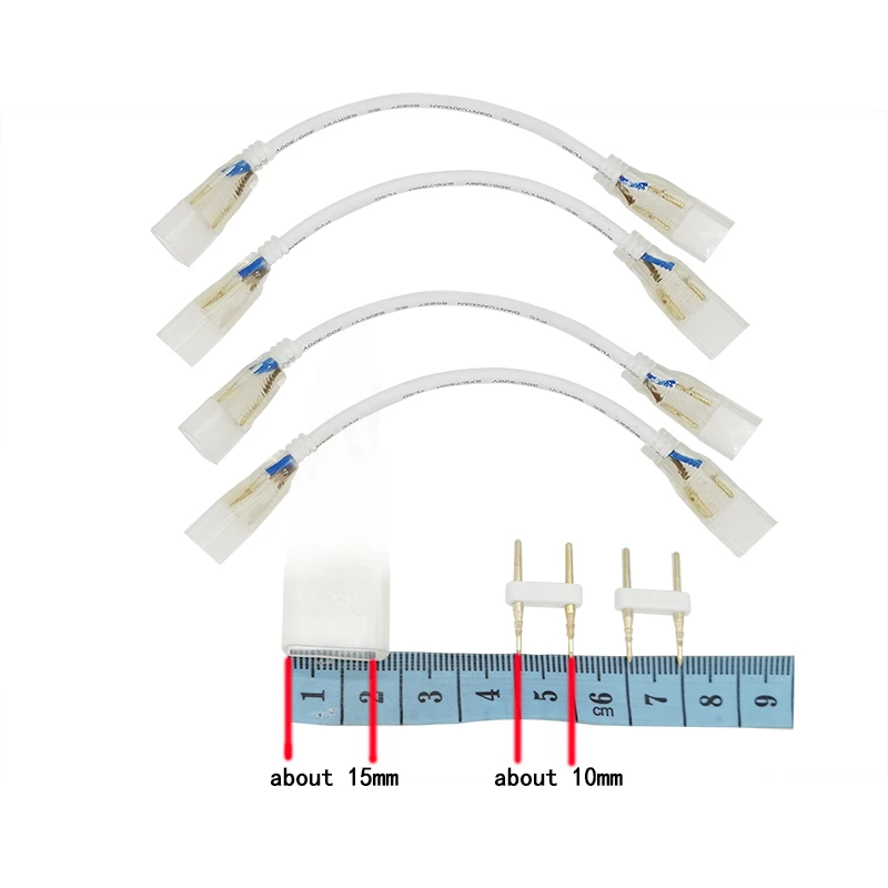 220V Led Strip Connector 90องศา RGB Led สำหรับ2835/ 3528/ RGB ขั้วต่อมุมขวา2Pin 4Pin Led Connector