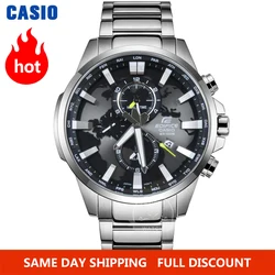 Casio Edifício homens relógio explosão Top marca de luxo definir novo relógio de pulso de quartzo 100m homens impermeável esporte militar relógio de pulso Dual Dial tempo do mundo relógios luminosos reloj hombre erkek