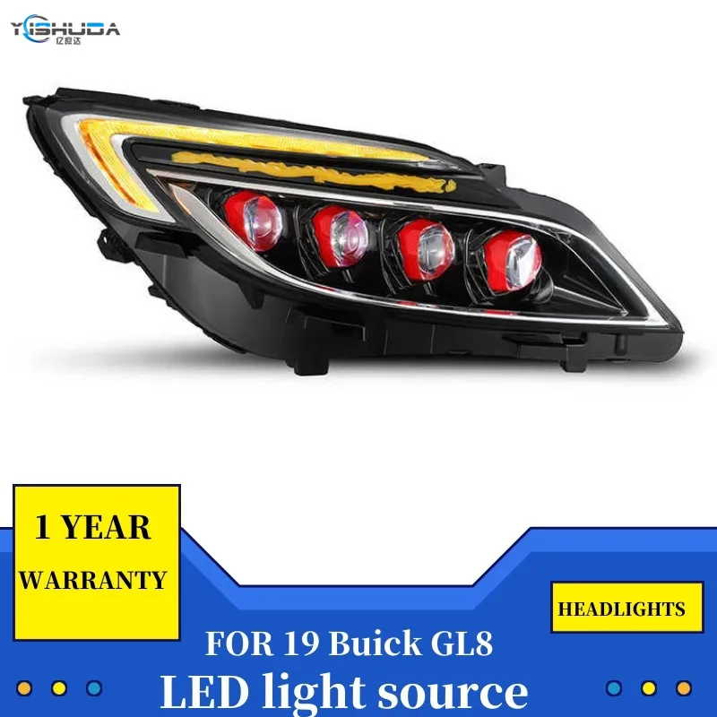 

2Pcs LED matrix Headlights For Buick GL8 2017-2019 led car lights Angel eyes Full LED Fog lights LED Daytime Running Lights